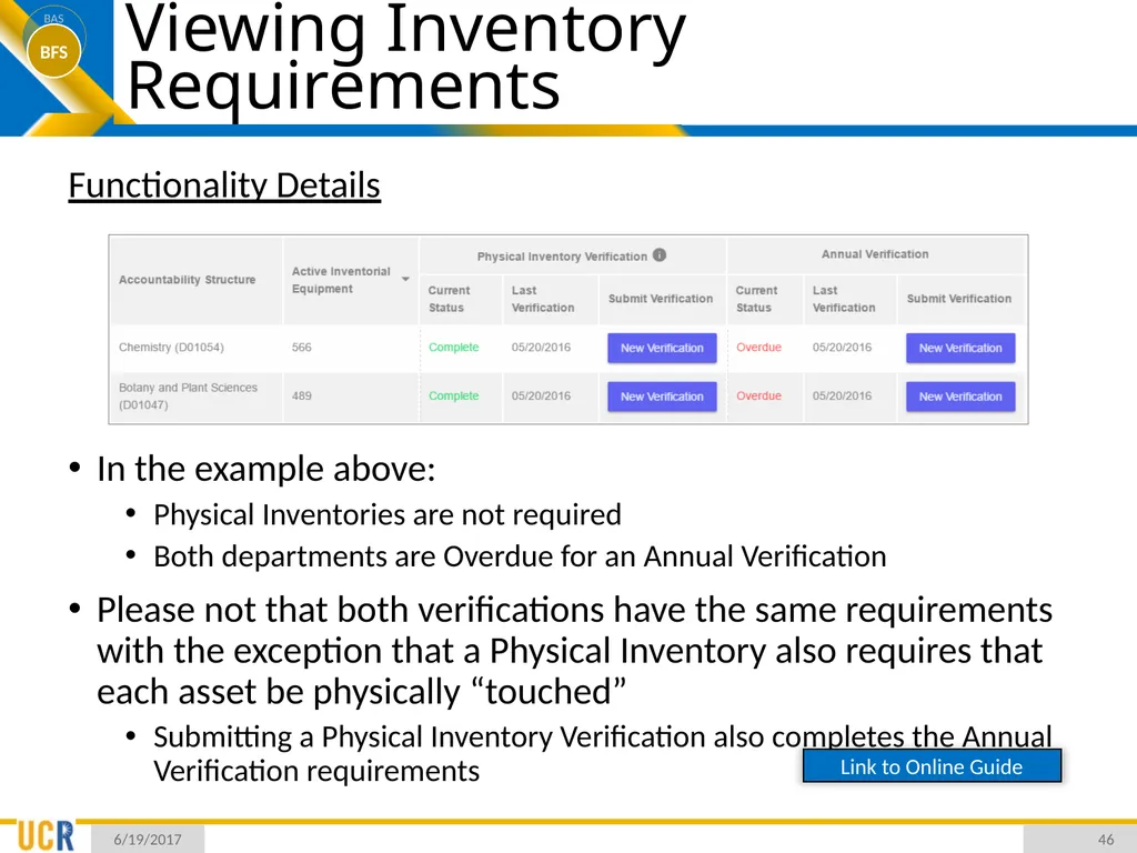 Asset Management System (AMS) Training Session - slide 46 of 52