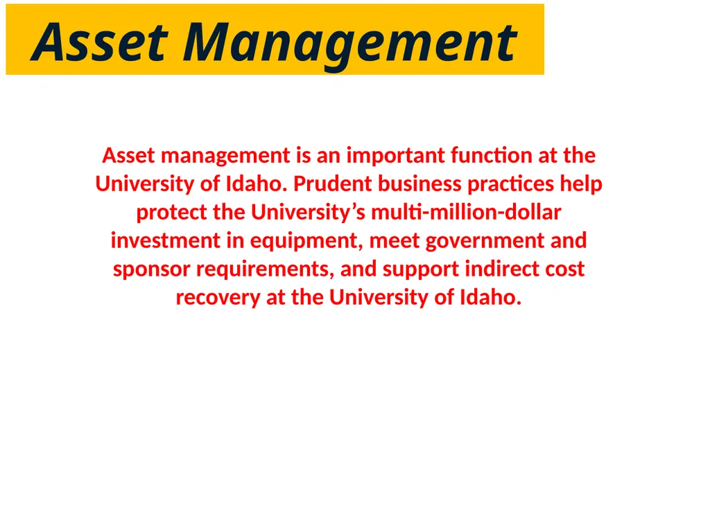 Asset Management Point of Contact Purpose & - slide 6 of 14