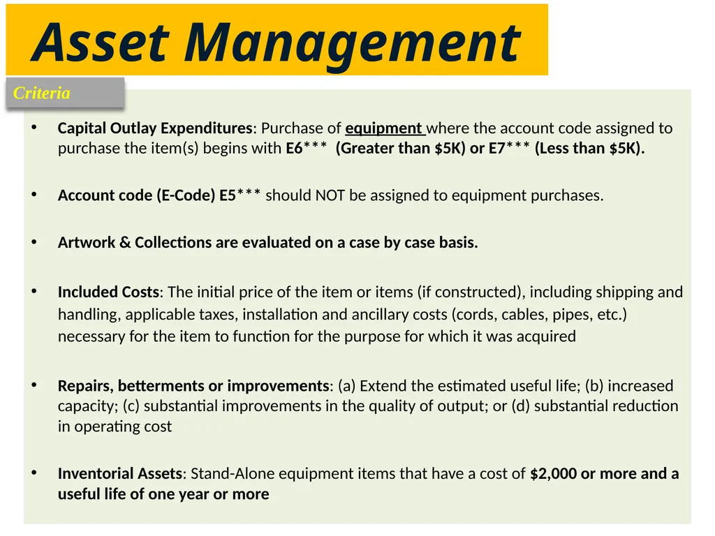 Asset Management Point of Contact Purpose & - slide 7 of 14