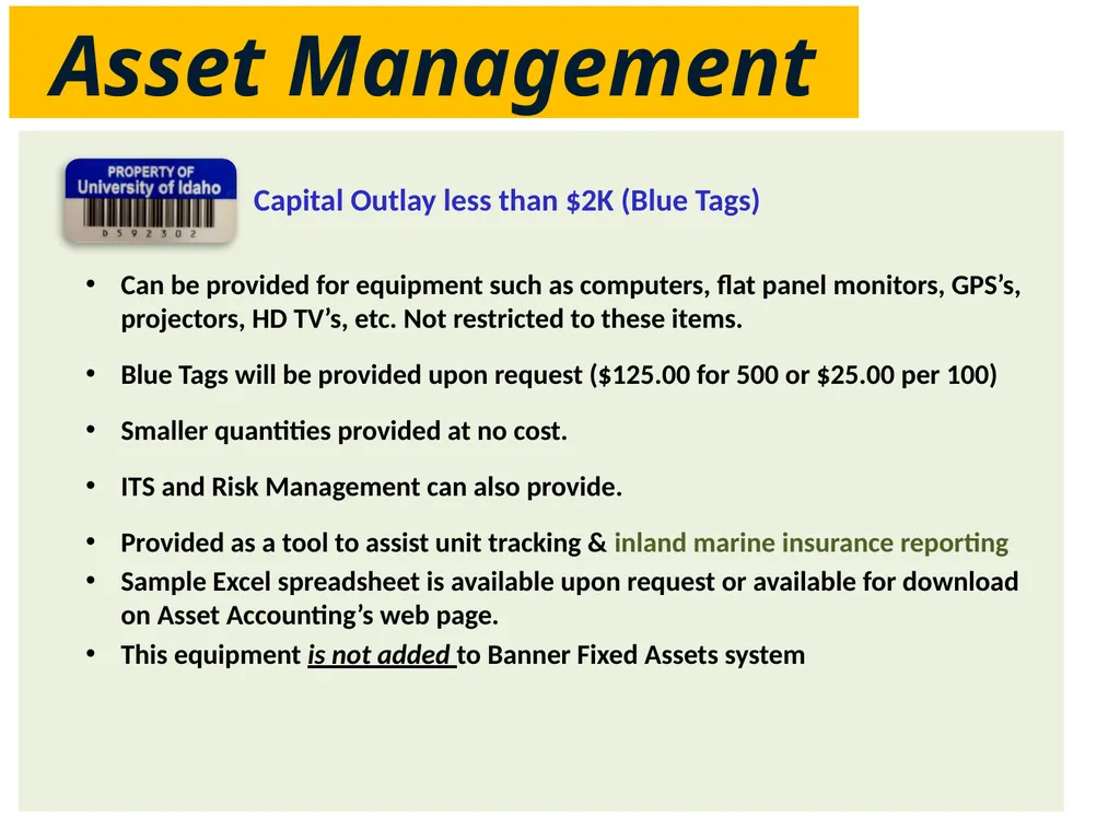 Asset Management Point of Contact Purpose & - slide 10 of 14