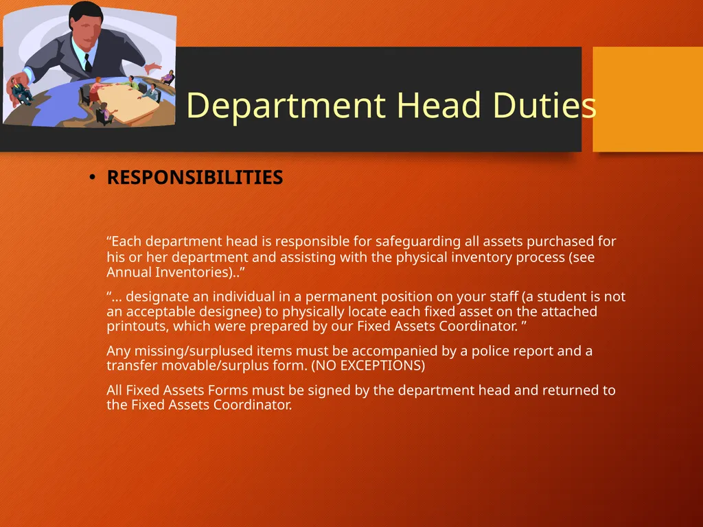 Banner Fixed Assets Policies and Procedures How - slide 15 of 26