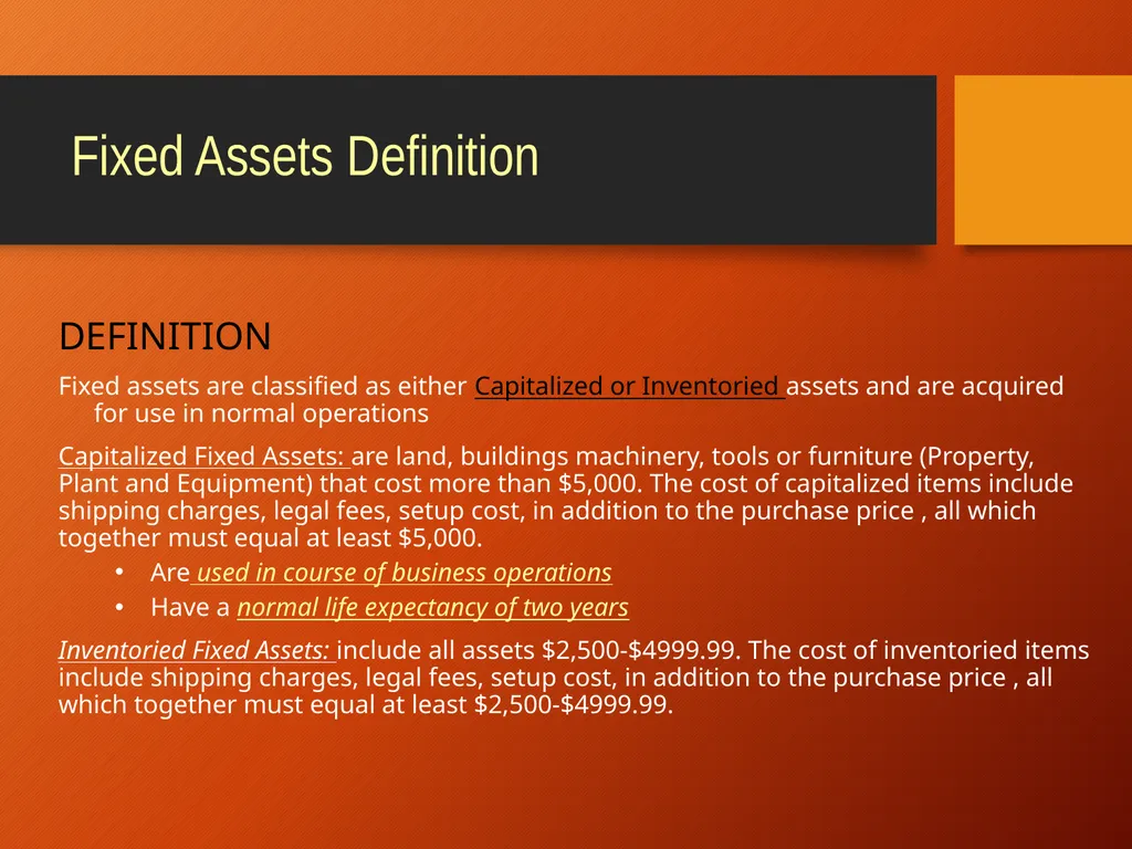 Banner Fixed Assets Policies and Procedures How - slide 6 of 26
