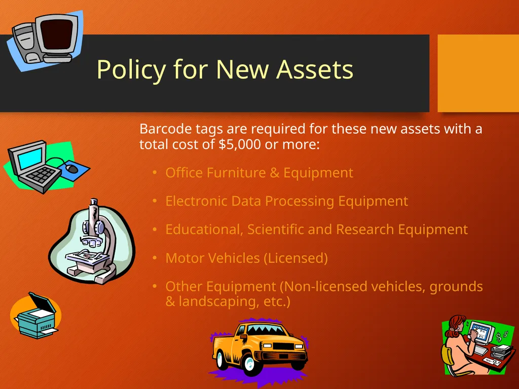 Banner Fixed Assets Policies and Procedures How - slide 13 of 26