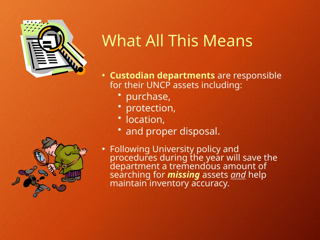 Banner Fixed Assets Policies and Procedures How - slide 25 of 26