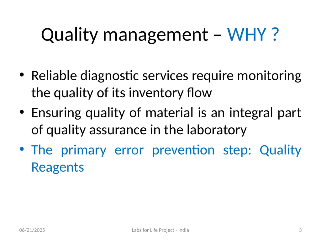 Quality System Essential: Inventory Management - slide 3 of 51