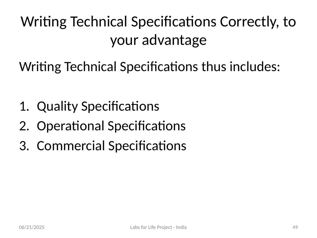 Quality System Essential: Inventory Management - slide 49 of 51
