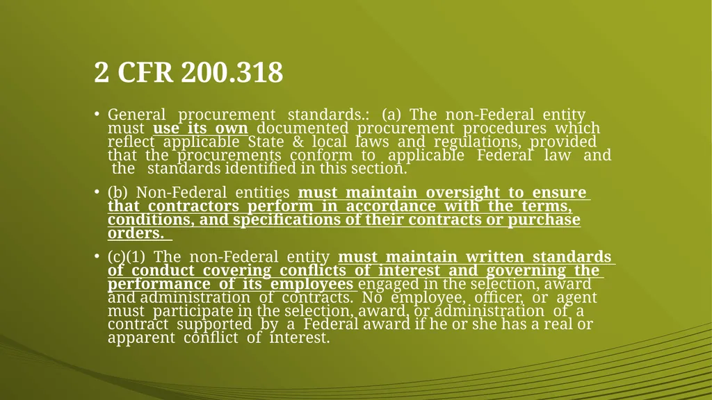Financial & Administrative Standards Definition: 2 - slide 4 of 24