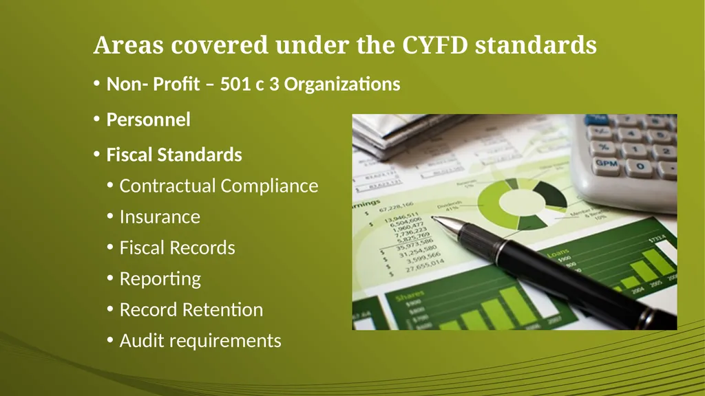 Financial & Administrative Standards Definition: 2 - slide 8 of 24