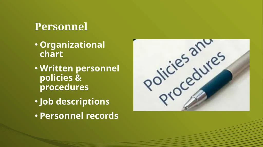 Financial & Administrative Standards Definition: 2 - slide 10 of 24