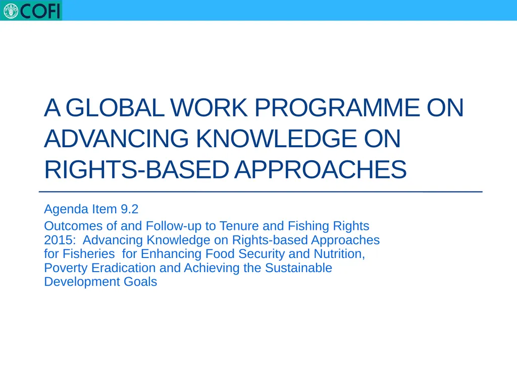 a global work programme on advancing knowledge on - slide 13 of 19