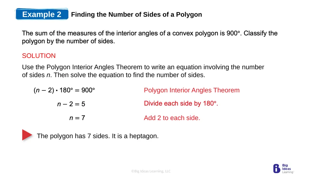 Lesson 7.1 Angles of Polygons Learning Target: - slide 6 of 14