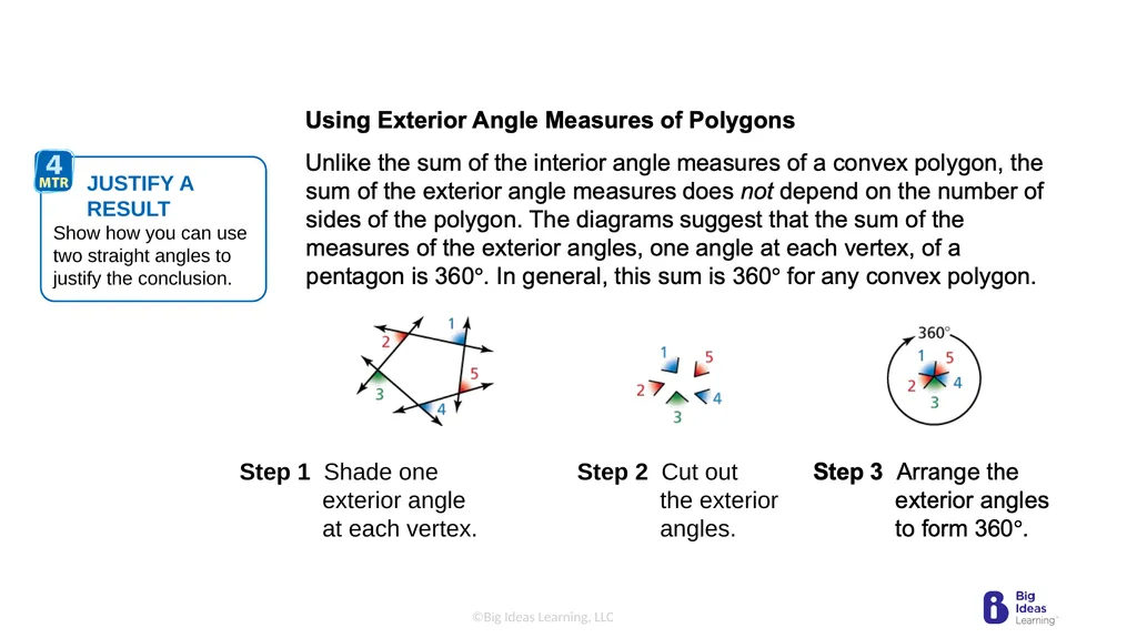 Lesson 7.1 Angles of Polygons Learning Target: - slide 11 of 14