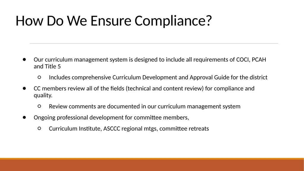 Yuba College Curriculum Committee Training: Basic - slide 15 of 21