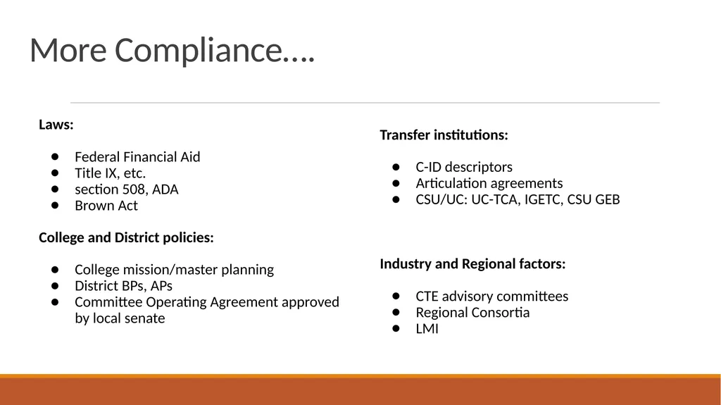Yuba College Curriculum Committee Training: Basic - slide 13 of 21