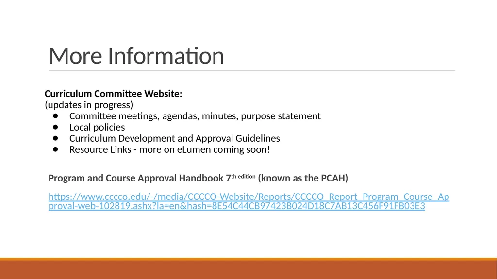 Yuba College Curriculum Committee Training: Basic - slide 20 of 21