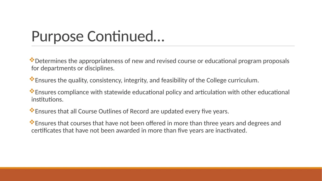 Yuba College Curriculum Committee Training: Basic - slide 5 of 21