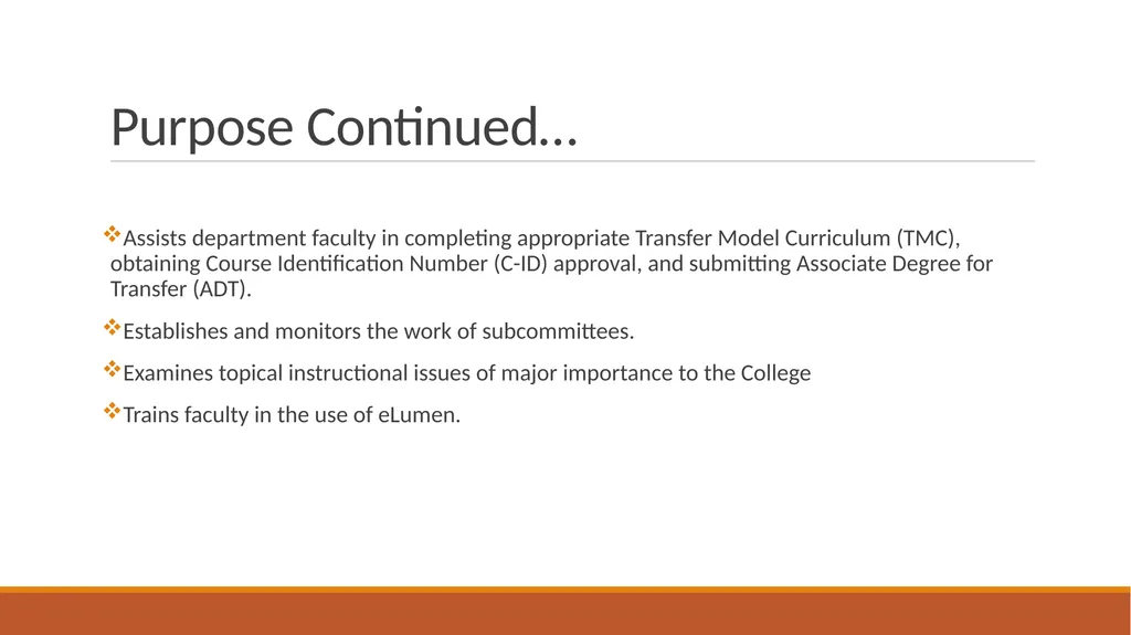 Yuba College Curriculum Committee Training: Basic - slide 6 of 21