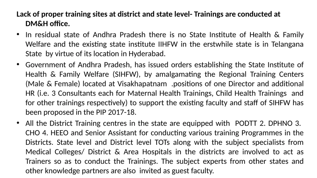 10th CRM Report of Andhra Pradesh - Good practices - slide 11 of 15