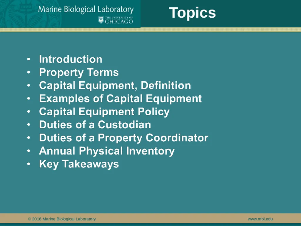 Topics Why are you being asked to take Capital