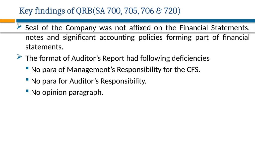 AUDITING STANDARDS APPLICABLE FOR PRIVATE - slide 51 of 60