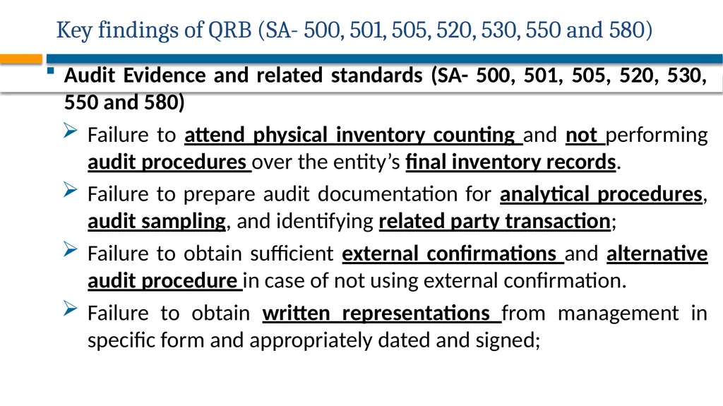 AUDITING STANDARDS APPLICABLE FOR PRIVATE - slide 45 of 60