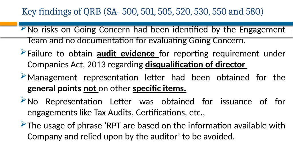 AUDITING STANDARDS APPLICABLE FOR PRIVATE - slide 47 of 60