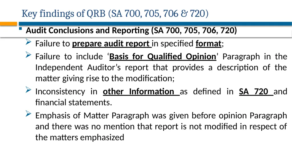 AUDITING STANDARDS APPLICABLE FOR PRIVATE - slide 49 of 60