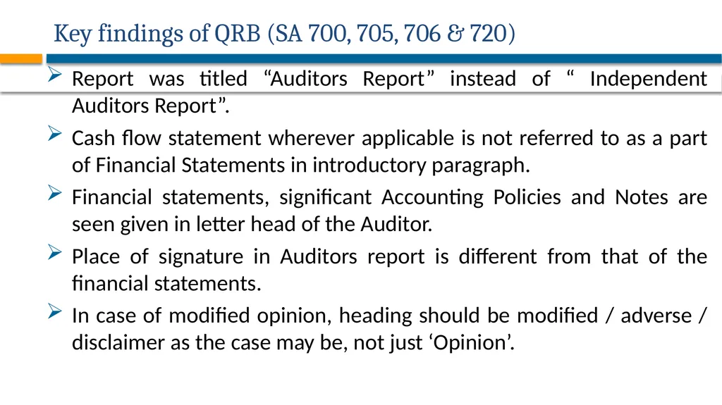 AUDITING STANDARDS APPLICABLE FOR PRIVATE - slide 53 of 60