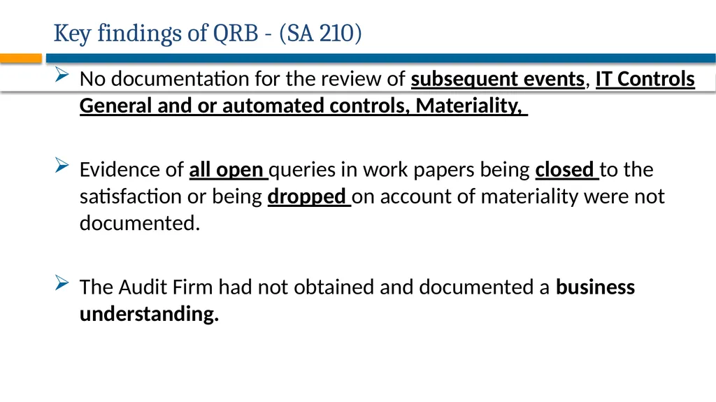 AUDITING STANDARDS APPLICABLE FOR PRIVATE - slide 42 of 60