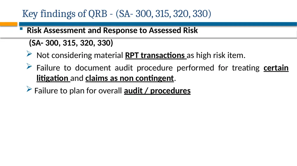 AUDITING STANDARDS APPLICABLE FOR PRIVATE - slide 43 of 60