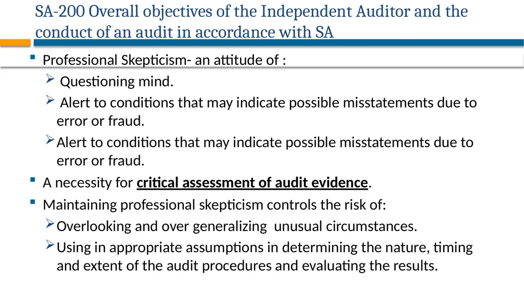 AUDITING STANDARDS APPLICABLE FOR PRIVATE - slide 8 of 60