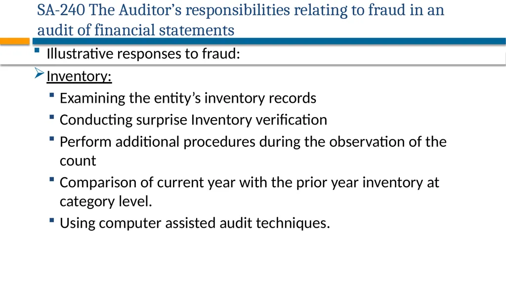 AUDITING STANDARDS APPLICABLE FOR PRIVATE - slide 15 of 60