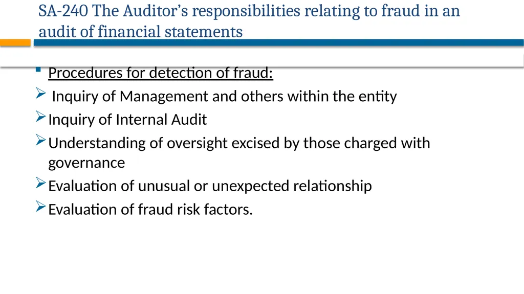 AUDITING STANDARDS APPLICABLE FOR PRIVATE - slide 16 of 60