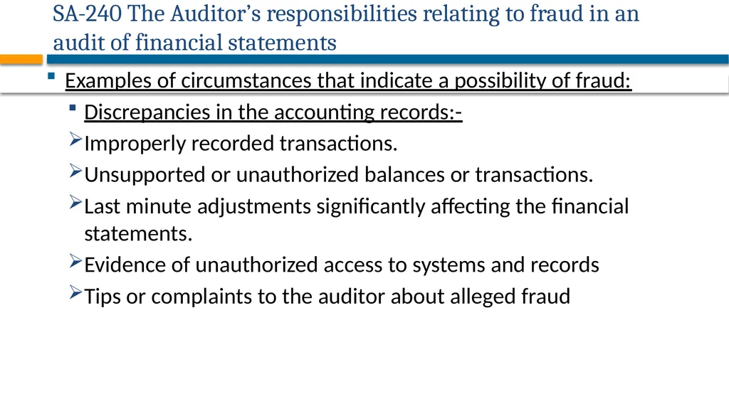 AUDITING STANDARDS APPLICABLE FOR PRIVATE - slide 19 of 60