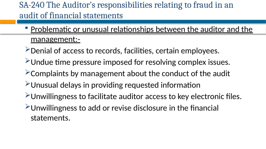 AUDITING STANDARDS APPLICABLE FOR PRIVATE - slide 21 of 60