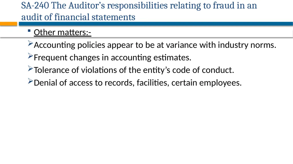 AUDITING STANDARDS APPLICABLE FOR PRIVATE - slide 22 of 60