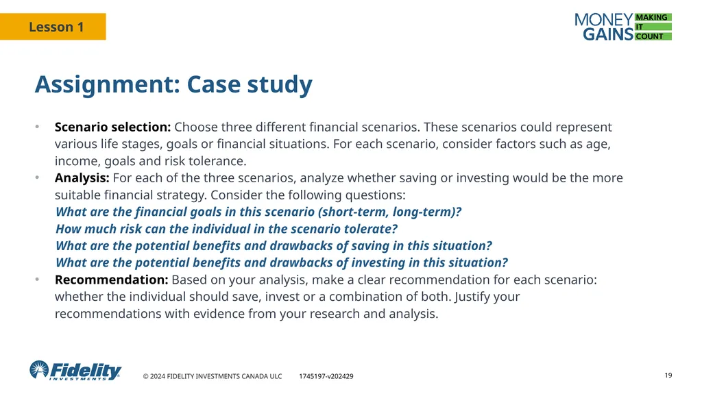 The difference between saving and investing 1 Why - slide 19 of 21