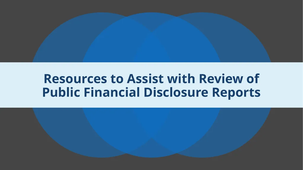 Resources to Assist with Review of Public