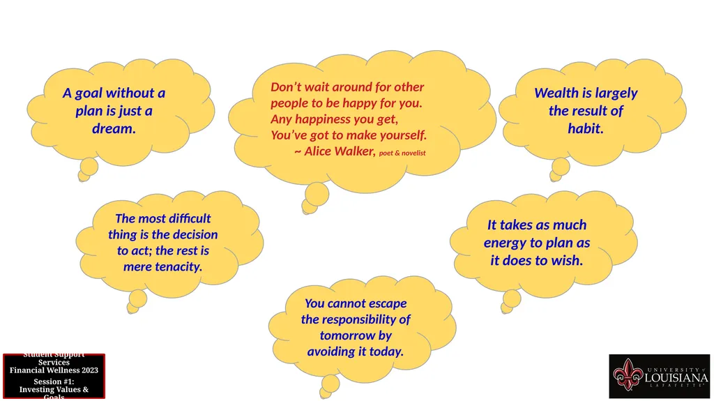 STUDENT SUPPORT SERVICES FINANCIAL WELLNESS SERIES - slide 63 of 64