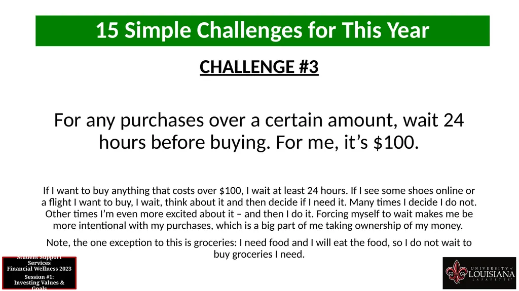 STUDENT SUPPORT SERVICES FINANCIAL WELLNESS SERIES - slide 42 of 64