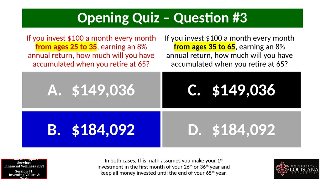 STUDENT SUPPORT SERVICES FINANCIAL WELLNESS SERIES - slide 30 of 64