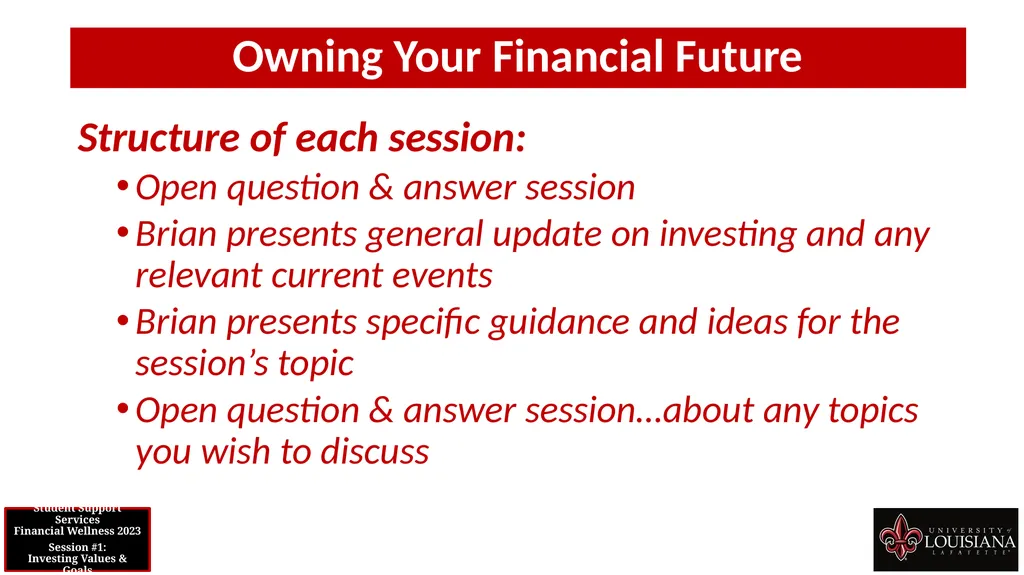 STUDENT SUPPORT SERVICES FINANCIAL WELLNESS SERIES - slide 5 of 64