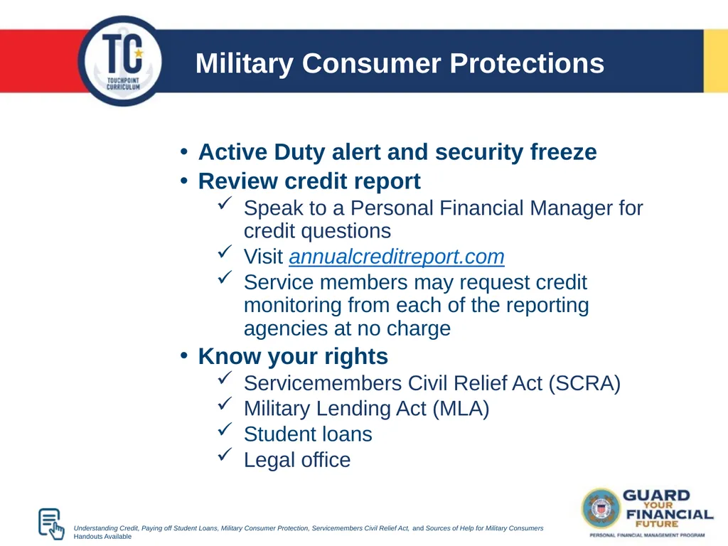Pre-Deployment TC 12A Agenda Pre-Deployment - slide 21 of 27