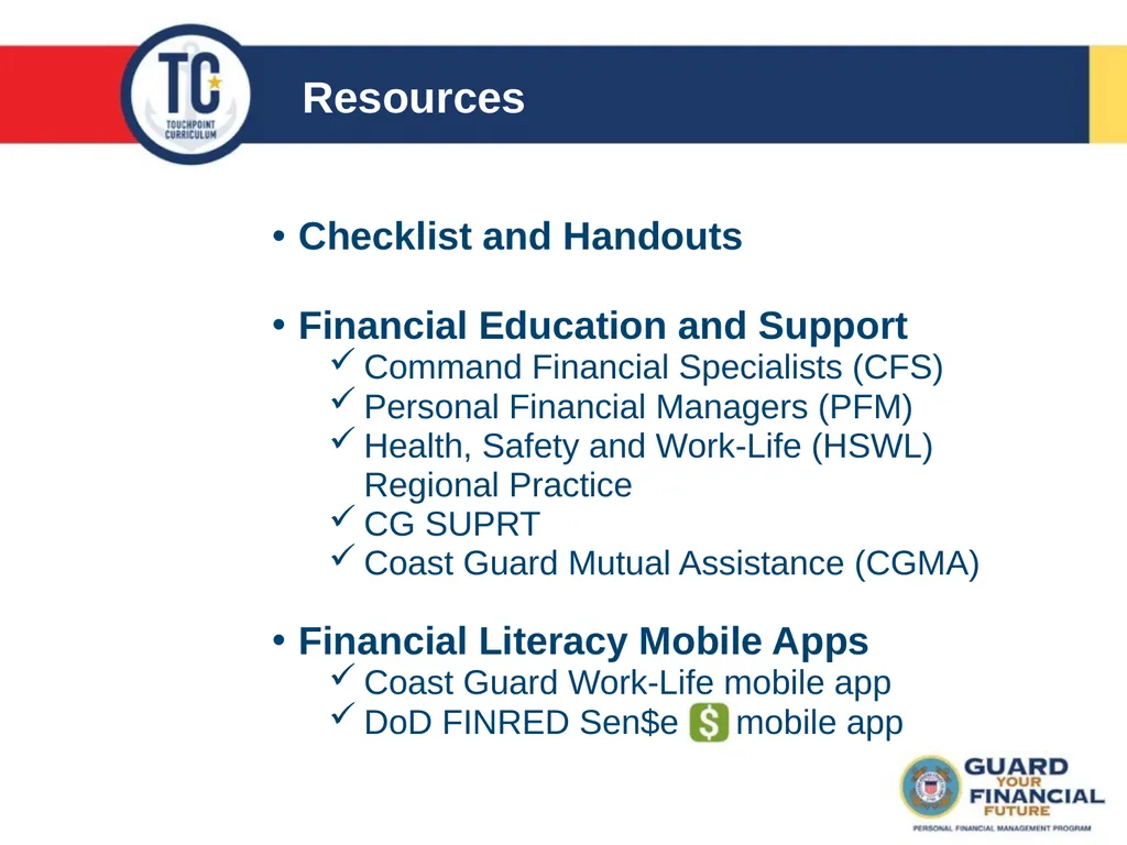 Pre-Deployment TC 12A Agenda Pre-Deployment - slide 26 of 27