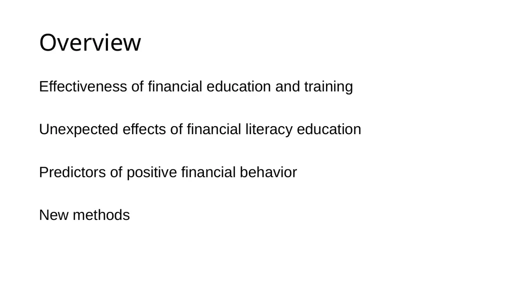 Financial Literacy and Behavior Change Helen - slide 2 of 39