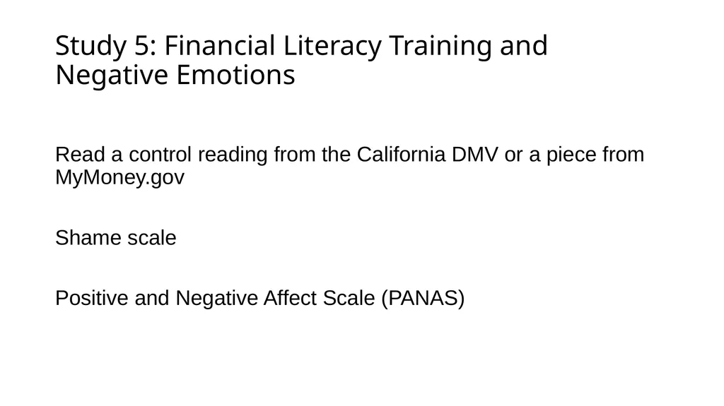 Financial Literacy and Behavior Change Helen - slide 30 of 39