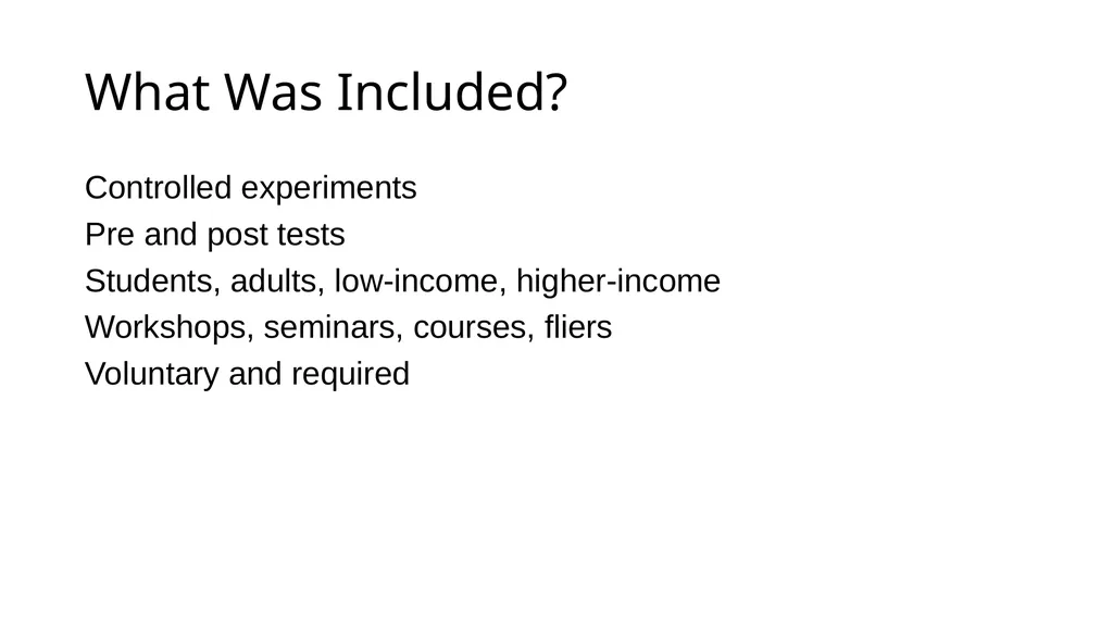 Financial Literacy and Behavior Change Helen - slide 6 of 39