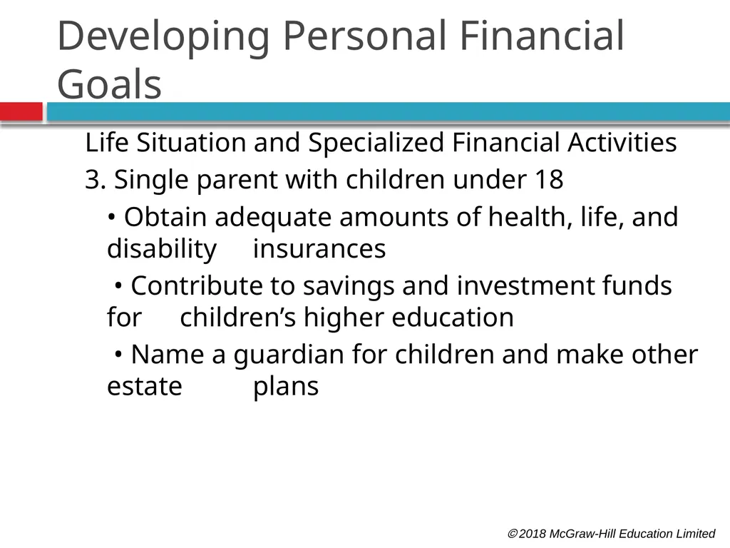 Personal Financial Planning: An Introduction  - slide 11 of 30