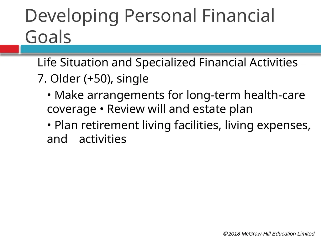 Personal Financial Planning: An Introduction  - slide 15 of 30