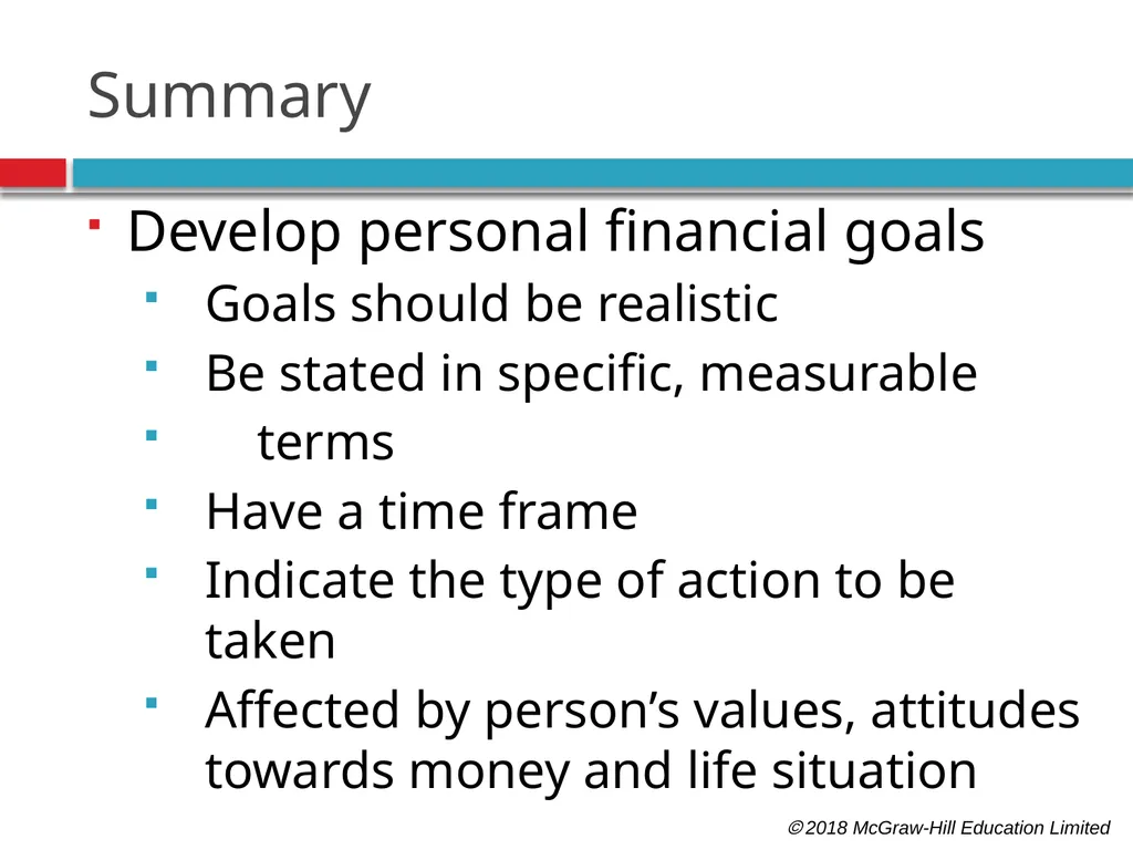Personal Financial Planning: An Introduction  - slide 25 of 30
